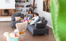 Fama Canapé Angle Panky Fama-canapé-Moderne-Courbe-Panky-Angle -4-places-Tissus-02