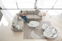 Fama Canapé Angle Calessi Fama-canapé-Moderne-Droit-Calesi-Angle -4-places-Tissus-01