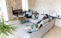 Fama Canapé Angle Manacor Fama-canapé-Moderne-Droit-Manacor-Angle -5-places-gris-clair