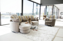 Fama Canapé Afrika Fama-canapé-Modulaire-Arrondi-Afrika-Tissus-Gris-Club-03