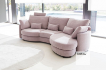 Fama Canapé Afrika - Tissus Fama-canapé-Modulaire-Arrondi-Afrika-Tissus-Rose-Club 67-00