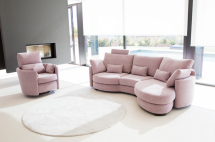 Fama Canapé Afrika Fama-canapé-Modulaire-Arrondi-Afrika-Tissus-Rose-Club 67-01