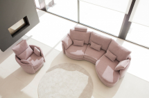 Fama Canapé Afrika - Tissus Fama-canapé-Modulaire-Arrondi-Afrika-Tissus-Rose-Club 67-02