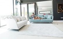 Fama canapé Nadine Fama-canapé-Nadine- Tissus 02 Blanc Bleu 01